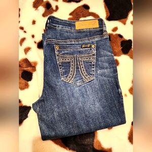 Seven7 Women's Dark Denim Boot Cut Jeans